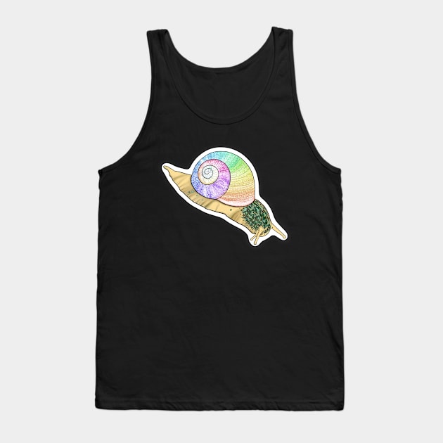 Rainbow Snail Tank Top by Thelunarwoodco